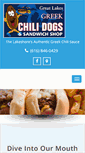 Mobile Screenshot of greatlakesgreekchilidogs.com
